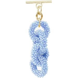 Sarah Haran Accessories Sarah Haran Kings Knot Tassel - Gold / Baby Blue Sparkle - Female