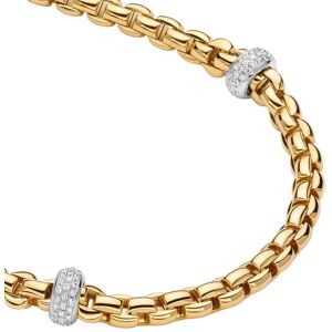 Fope 18ct Yellow & White Gold Flext'it 0.52cttw Diamond Necklace