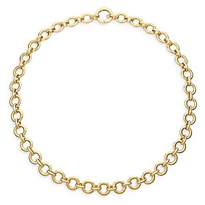 Temple St. Clair 18K Yellow Gold Classic Jean D'Arc Graduated Link Collar Necklace, 18  - Gold