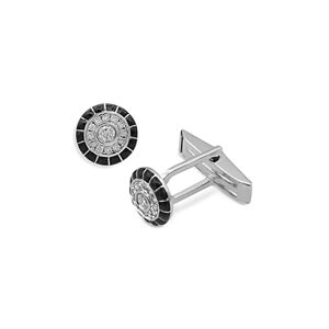 Bloomingdale's Men's Diamond Cufflinks in 14K White Gold, 0.5 ct. t.w. - 100% Exclusive  - White/Black