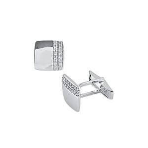 Bloomingdale's Diamond Pave Classic Cufflinks in 14K White Gold, 0.50 ct. t.w. - 100% Exclusive  - White