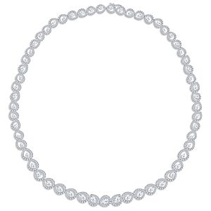 Harakh Diamond Necklace in 18K White Gold, 7.9 ct. t.w., 16  - White