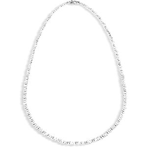 Suzanne Kalan 18K White Gold Diamond Baguette Scattered Tennis Necklace, 17  - White