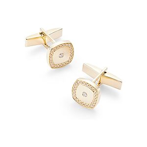 Bloomingdale's Men's Diamond Halo Cufflinks in 14K Yellow Gold, 0.30 ct. t.w.  - Gold