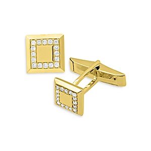 Bloomingdale's Bloomingdales Diamond Square Cufflinks in 14K Yellow Gold - 100% Exclusive  - Gold