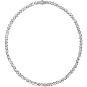 Roberto Coin 18K White Gold Daisy Diamond Cluster Collar Necklace, 16 - 100% Exclusive  - White