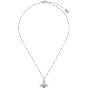 Vivienne Westwood Silver Natalina Pendant Necklace  - P102 Platinum/White - Size: UNI - female