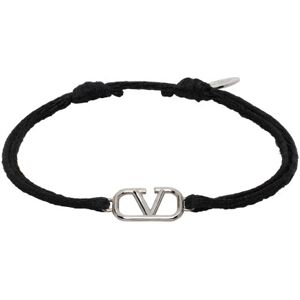 Valentino Garavani Black VLogo Bracelet  - NERO - Size: UNI - male