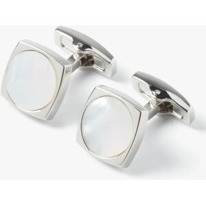 Simon Carter Largo Mother of Pearl Cufflinks, Natural White - Natural White - Male