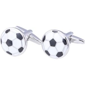 ANAZOZ Cuff Links Mens Wedding Silver,Copper Cufflink Men Football Shaped Cufflinks for Men Silver Cuff Link Shirt