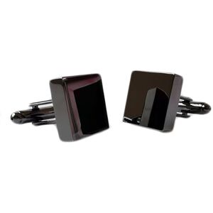 ANAZOZ Cufflinks for Groomsmen Black,Mens Cufflinks Copper Polished Square Mens Cufflinks Black Cufflinks