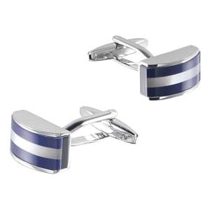 Vxitoaoz Cufflink 1 Pair Blue Zircon Mother-Of-Pearl Copper Metal Cufflinks Men'S French Cufflinks Cuff Pins