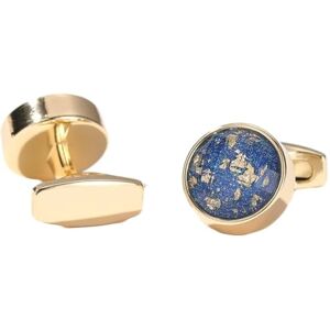 AMDXD Cufflinks Men's Vintage, Round Cufflinks for Men, Silver/Gold Cufflinks for Men for Wedding, Engagement, Valentine's Day, Anniversary, Metal, No cubic zirconia