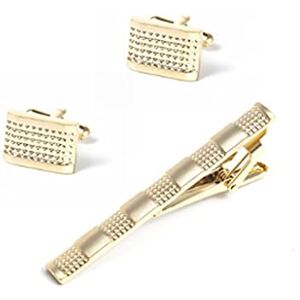 Generic Metal Tie Clip Cufflinks Set Men Shirt Garment Cufflinks Laval Clip Accessory Set