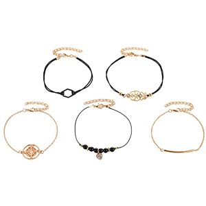 Reepetty Good Friend Bracelet Women 2021 Set Boho Gift Multilayer Bracelet Chain Bangle Cuff Jewelry Bracelets Big Necklaces Costume Jewelry (F, One Size)