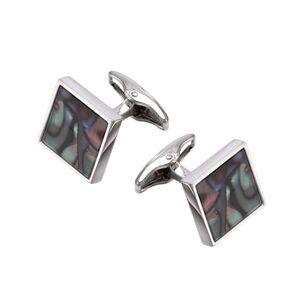 Vxitoaoz Cufflink 2 Pieces Of Square Black Mother-Of-Pearl Cufflinks For Men'S Shirts And Suit Sleeves, E