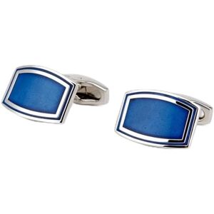 Sunmme Release Men's Women's French Shirts Cufflinks Blue Enamel Cufflinks Do Not Fading Antioxidant and Durable