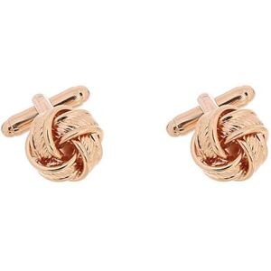 ANAZOZ Cuff Link Mens Gold,Cufflink Men Brass Knot Shaped Mens Cufflinks Gold