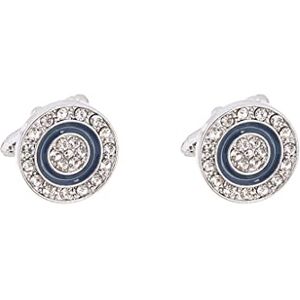 Garcan Round Crystal Zircon Cufflinks Men's Shirt French Cufflinks Design Sense Niche Diamond