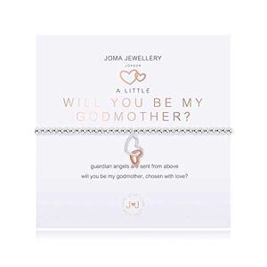 Joma Jewellery A Little Will You BE My Godmother Silver Bracelet 17.5cm Stretch