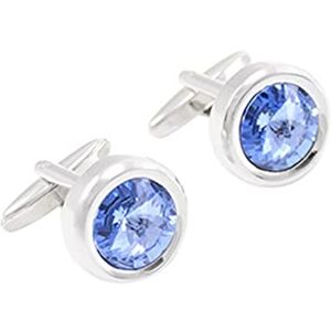 Ljqzfwxx Crystal Cufflinks Business Women's Shirt Zircon Cuff Nails Men's French Shirt Cuffs Elegant Personality (Blue As shown)