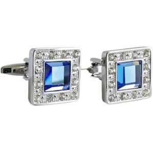 Garcan Grade A French Cufflinks Square Full of Diamond Crystal Cuffs Nailed Suit Shirt Decorative Buckle