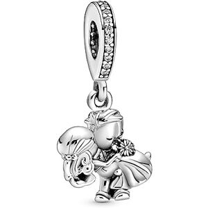 Pandora Moments Women's Sterling Silver Married Couple Dangle Charm for Bracelet, No Box