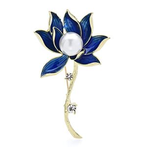 Shoukaii Flower Brooches Pins for Women Unisex 3-Color Enamel Flower Party Office Brooch (Color : C, Size (Color : C, Size (Color : B, Size : As the picture shows)