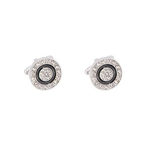 Garcan Round Crystal Zircon Cufflinks Men's Shirt French Cufflinks Design Sense Niche Diamond