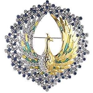 Ljqzfwxx Women Brooch Pin Phoenix Vintage Brooch Pin - Elegant Lady Coat Corsage Pin Animal Shape Corsages Scarf Clips Brooches Used for Wedding/Banquet Exquisite Broches