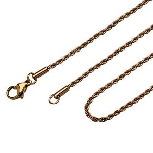 Monera Design Co., Ltd. 555Jewelry Stainless Steel Hypoallergenic Twisted Singapore Rope Chain Necklace, Metal, not known