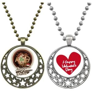 Beauty Gift Traditional Singapore Bak Kut Teh Pendant Necklace Mens Womens Valentine Chain