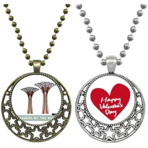 Beauty Gift Singapore Gardens By the Bay Pendant Necklace Mens Womens Valentine Chain