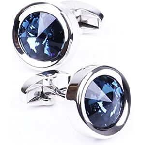 Xqmart Crystal Cufflinks Men's French Sleeve Pins Shirt Sleeve Pins Business Accessories Gifts (D Uniform Size)