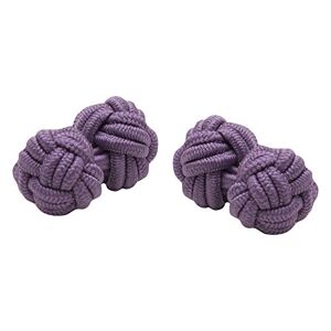 Elastic Knot Cufflinks in Lilac