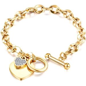 bicup Bracelet Bracelets Women Men Jewellery Jewelry Love Heart Bracelets For Women Party Chain Bracelets Ad1201-G