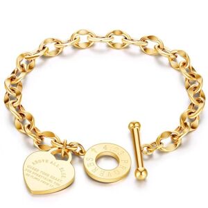 bicup Bracelet Bracelets Women Men Jewellery Jewelry Love Heart Bracelets For Women Party Chain Bracelets Ad1191-G