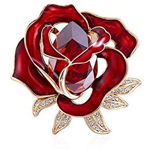 Newnan Pin Jewelry Gifts for Women Unique Rose Brooch Elegant Lady's Corsage Accessories Lapel Scarf Clothing Corsage Ladies Birthday Wedding Prom Valentines Decorative Brooches & Pins