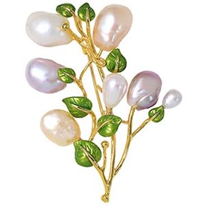 Haoduoo Pin Jewelry Gifts for Women Women's Fashionable and Elegant Accessory Branch Flower Shape Brooch Luxury Wedding Banquet Brooch Jewelry Brooches & Pins