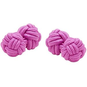 Elastic Knot Cufflinks in Pink