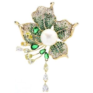 Ljqzfwxx Pin Jewelry Gifts for Women Ladies Fashion Accessories Ladies Elegant Fringed Flower Brooch Pin Flower Shape Party Banquet Brooches & Pins