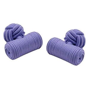 Funky Cufflinks~com Lavender Purple Shade Silk Knot Barell Cufflinks