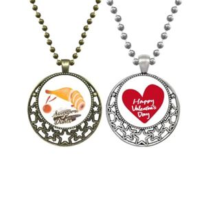 Beauty Gift Traditional Singapore Hainanese Chicken Pendant Necklace Mens Womens Valentine Chain