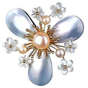 Finoti Fashion Brooch Women's Pearl Brooch Pins Retro Temperament Brooch Coat Cardigan Pins Wedding Party Jewelry Fashionable Gifts for Easter Day Brooches for Women