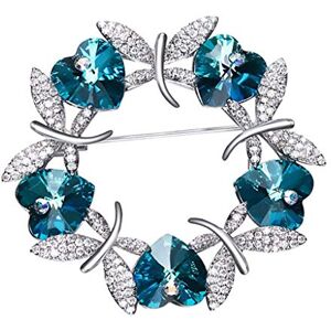 Haoduoo lin Crystal Butterfly Brooch - Female High-end Coat Suit Temperament Wild Simple Accessories Clothing Accessories