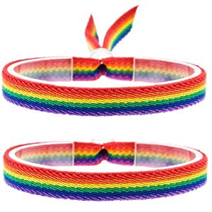 BDM Men's bracelet and women's fabric with the colours of the LGBT flag, rainbow and Cusco flag. Adjustable to all wrists without closure.