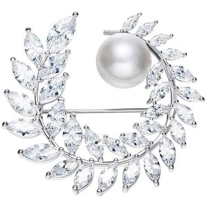Airau brooch lin Fashion Brooch Simple Temperament Pearl Brooch Ladies Pin Jewelry Ladies Clothes Decorations