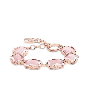 Thomas Sabo Womens Women´s Bracelet Large Pink Stones - Size 19 Cm
