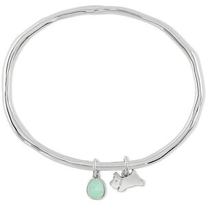 Radley Sloane Square Aquamarine Bangle Silver ONE SIZE