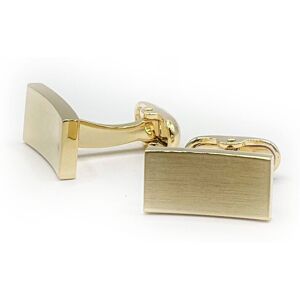 Savile Row Company Gold Tone Rhodium Plated Concave Cufflinks - Men